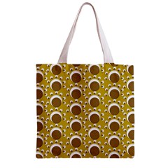 Minimalist Circles  Zipper Grocery Tote Bag from ArtsNow.com Front