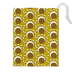 Minimalist Circles  Drawstring Pouch (5XL) from ArtsNow.com Front