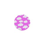 Purple Clouds   1  Mini Button