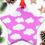 Purple Clouds   Ornament (Star)