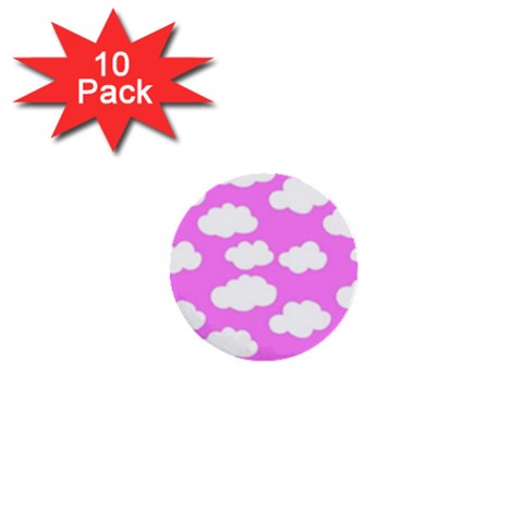 Purple Clouds   1  Mini Button (10 pack)  from ArtsNow.com Front