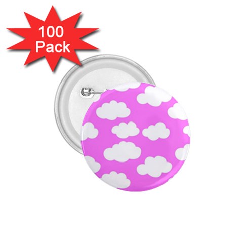 Purple Clouds   1.75  Button (100 pack)  from ArtsNow.com Front