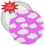 Purple Clouds   3  Button (10 pack)