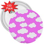 Purple Clouds   3  Button (100 pack)