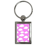 Purple Clouds   Key Chain (Rectangle)