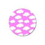 Purple Clouds   Magnet 3  (Round)