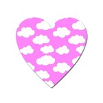 Purple Clouds   Magnet (Heart)