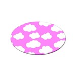 Purple Clouds   Sticker Oval (10 pack)