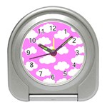 Purple Clouds   Travel Alarm Clock