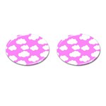 Purple Clouds   Cufflinks (Oval)