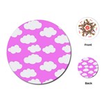 Purple Clouds   Playing Cards Single Design (Round)