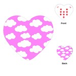 Purple Clouds   Playing Cards Single Design (Heart)