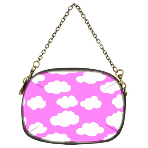 Purple Clouds   Chain Purse (One Side) from ArtsNow.com Front