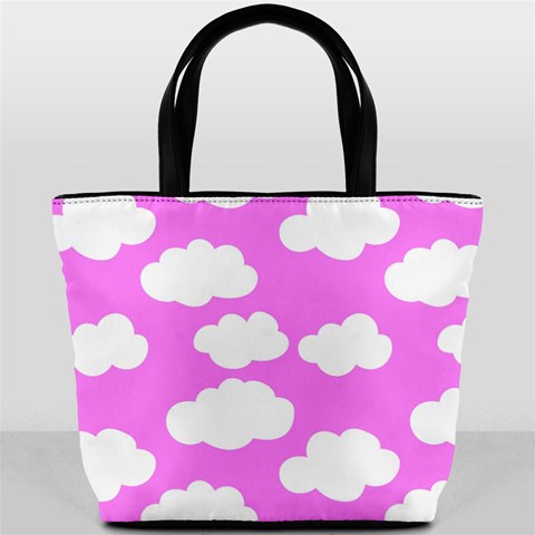 Purple Clouds   Bucket Bag from ArtsNow.com Front