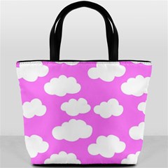 Purple Clouds   Bucket Bag from ArtsNow.com Front