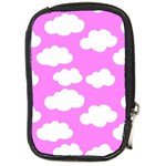 Purple Clouds   Compact Camera Leather Case