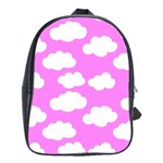 Purple Clouds   School Bag (Large)