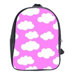 Purple Clouds   School Bag (XL)