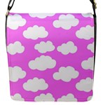 Purple Clouds   Flap Closure Messenger Bag (S)