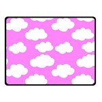 Purple Clouds   Double Sided Fleece Blanket (Small)