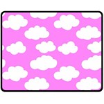 Purple Clouds   Double Sided Fleece Blanket (Medium)