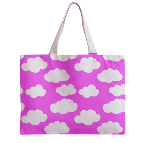 Purple Clouds   Zipper Mini Tote Bag from ArtsNow.com Front