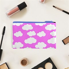 Purple Clouds   Cosmetic Bag (XS) from ArtsNow.com Back