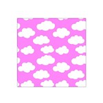 Purple Clouds   Satin Bandana Scarf 22  x 22 