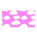 Purple Clouds   Satin Wrap 35  x 70 