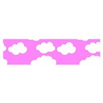 Purple Clouds   Oblong Satin Scarf (16  x 60 )