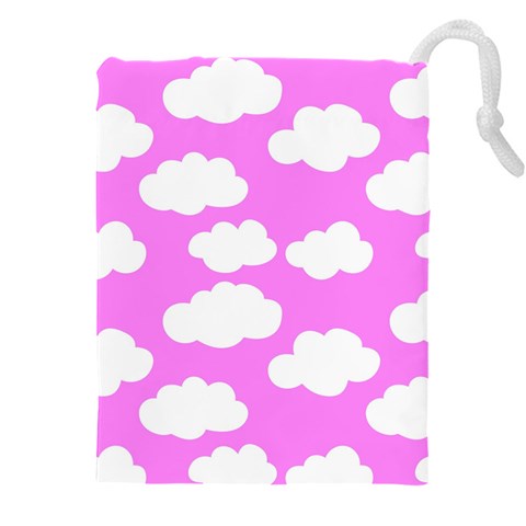 Purple Clouds   Drawstring Pouch (4XL) from ArtsNow.com Front