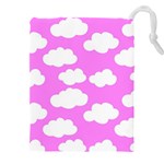 Purple Clouds   Drawstring Pouch (4XL)