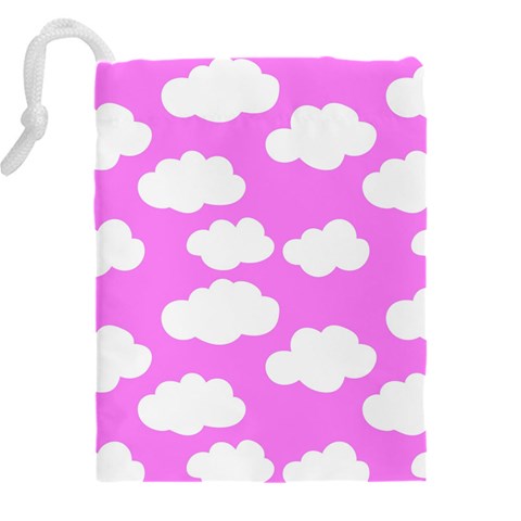 Purple Clouds   Drawstring Pouch (4XL) from ArtsNow.com Back