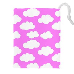 Purple Clouds   Drawstring Pouch (5XL) from ArtsNow.com Front