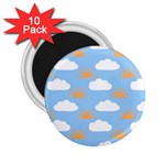 Sun And Clouds  2.25  Magnet (10 pack)