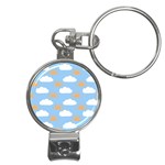 Sun And Clouds  Nail Clippers Key Chain