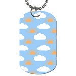 Sun And Clouds  Dog Tag (One Side)