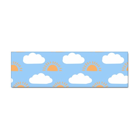 Sun And Clouds  Sticker Bumper (100 pack) from ArtsNow.com Front