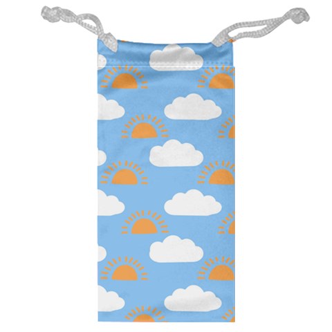 Sun And Clouds  Jewelry Bag from ArtsNow.com Front