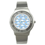 Sun And Clouds  Stainless Steel Watch