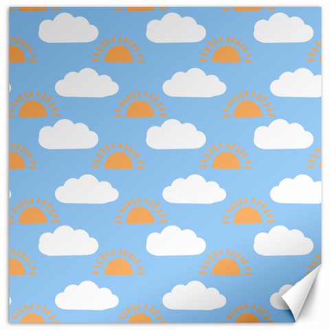 Sun And Clouds  Canvas 12  x 12  from ArtsNow.com 11.4 x11.56  Canvas - 1