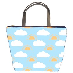 Sun And Clouds  Bucket Bag from ArtsNow.com Front