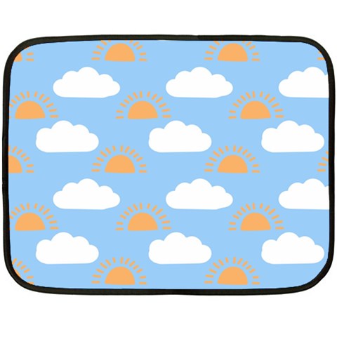 Sun And Clouds  Fleece Blanket (Mini) from ArtsNow.com 35 x27  Blanket