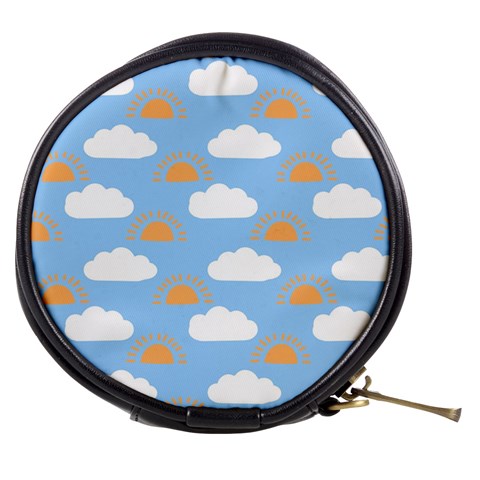 Sun And Clouds  Mini Makeup Bag from ArtsNow.com Front