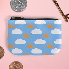 Sun And Clouds  Mini Coin Purse from ArtsNow.com Front