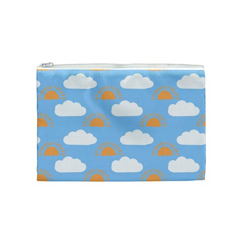 Sun And Clouds  Cosmetic Bag (Medium) from ArtsNow.com Front