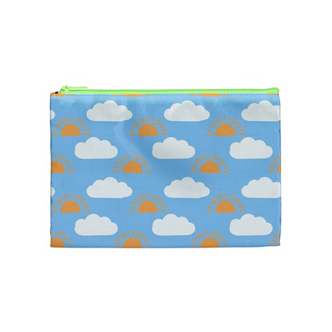 Sun And Clouds  Cosmetic Bag (Medium) from ArtsNow.com Front