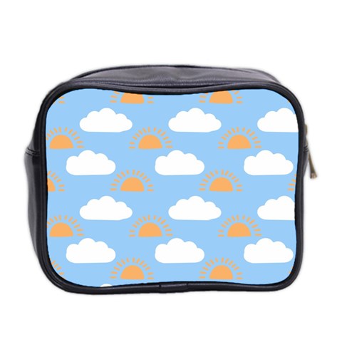 Sun And Clouds  Mini Toiletries Bag (Two Sides) from ArtsNow.com Back