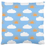 Sun And Clouds  Large Cushion Case (Two Sides)