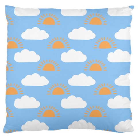 Sun And Clouds  Large Cushion Case (Two Sides) from ArtsNow.com Back